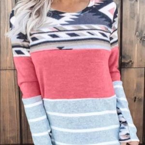 Aztec long sleeve shirt